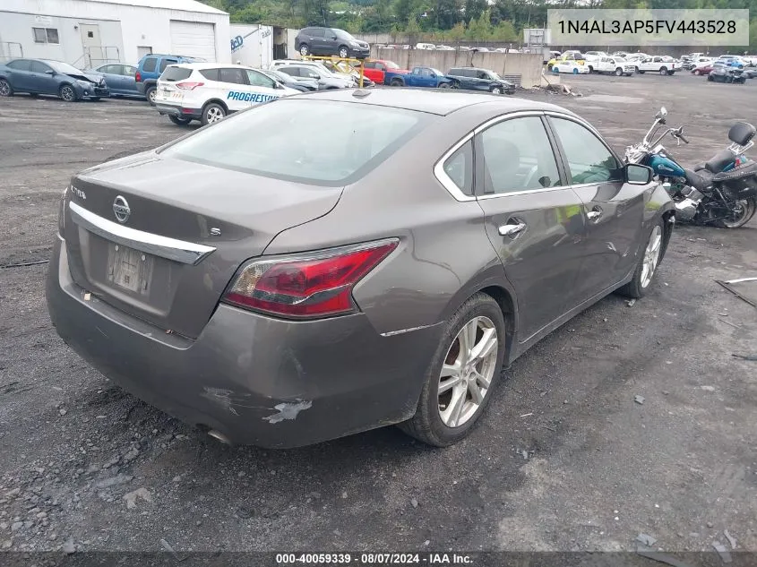 2015 Nissan Altima 2.5/S/Sv/Sl VIN: 1N4AL3AP5FV443528 Lot: 40059339