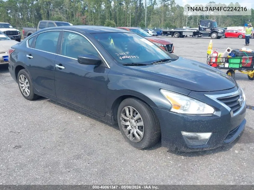 2015 Nissan Altima 2.5/2.5 S/2.5 Sl/2.5 Sv VIN: 1N4AL3AP4FC224216 Lot: 40061347