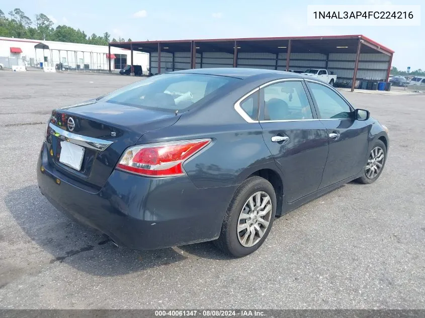 2015 Nissan Altima 2.5/2.5 S/2.5 Sl/2.5 Sv VIN: 1N4AL3AP4FC224216 Lot: 40061347