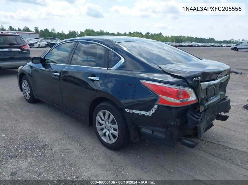 2015 Nissan Altima 2.5 S VIN: 1N4AL3APXFC205556 Lot: 40063136