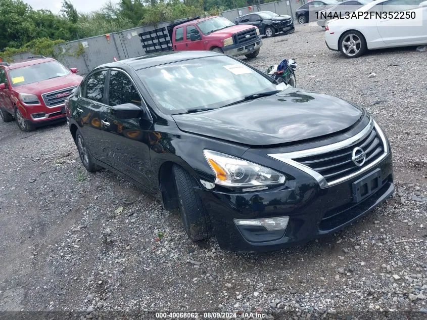 2015 Nissan Altima 2.5 S VIN: 1N4AL3AP2FN352250 Lot: 40068062