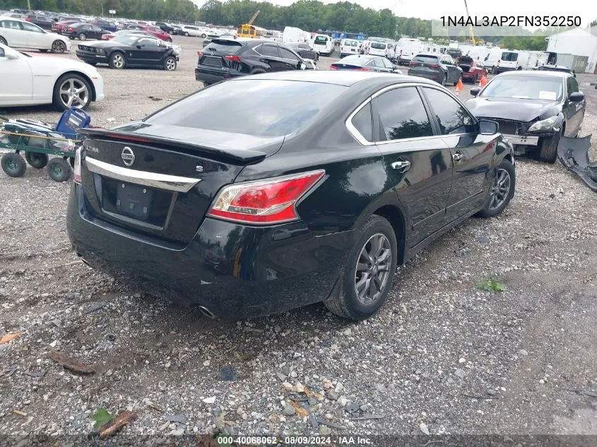 2015 Nissan Altima 2.5 S VIN: 1N4AL3AP2FN352250 Lot: 40068062