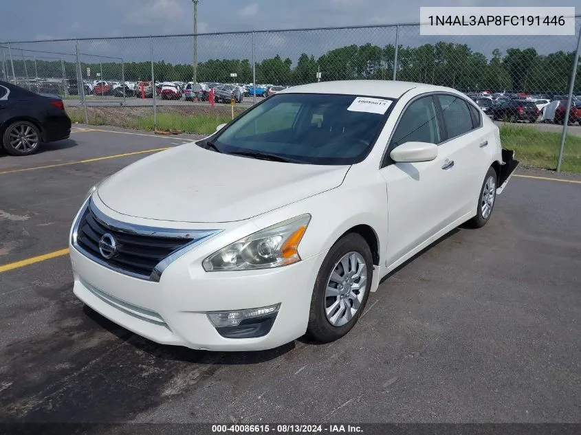 2015 Nissan Altima 2.5 S VIN: 1N4AL3AP8FC191446 Lot: 40086615