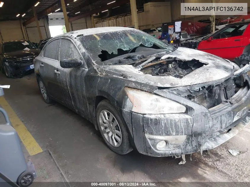 1N4AL3AP1FC136742 2015 Nissan Altima 2.5 S