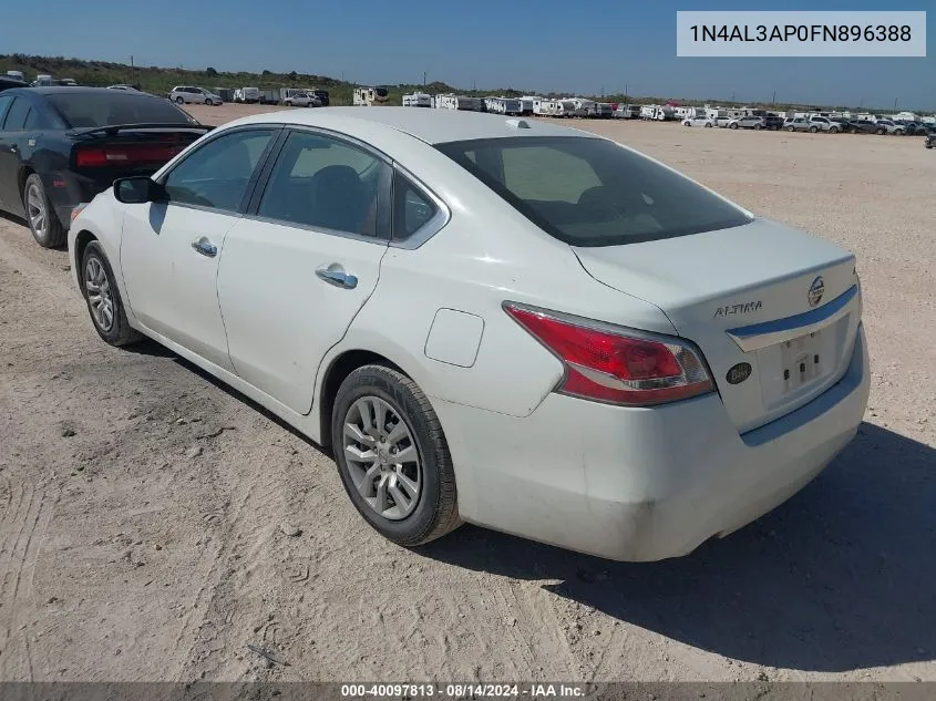 2015 Nissan Altima 2.5/2.5 S/2.5 Sl/2.5 Sv VIN: 1N4AL3AP0FN896388 Lot: 40097813