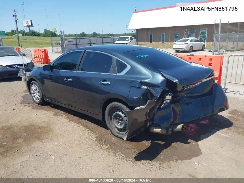 2015 Nissan Altima 2.5 S VIN: 1N4AL3AP5FN861796 Lot: 40103620