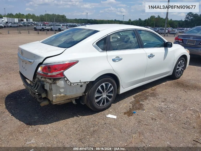 2015 Nissan Altima 2.5 S VIN: 1N4AL3AP8FN909677 Lot: 40107376