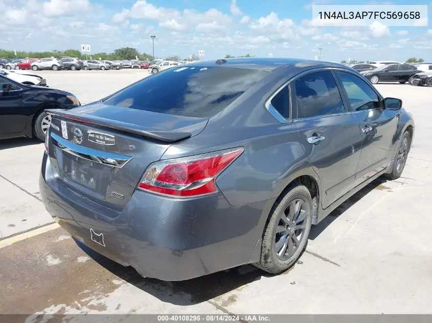 2015 Nissan Altima 2.5 S VIN: 1N4AL3AP7FC569658 Lot: 40108295