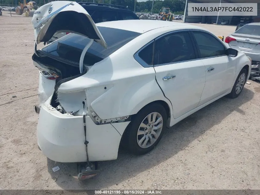 2015 Nissan Altima 2.5 S VIN: 1N4AL3AP7FC442022 Lot: 40121195