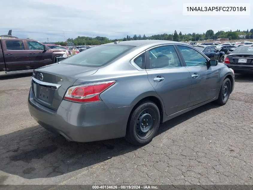 2015 Nissan Altima 2.5/2.5 S/2.5 Sl/2.5 Sv VIN: 1N4AL3AP5FC270184 Lot: 40134626