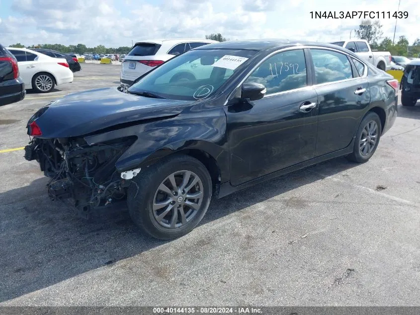 1N4AL3AP7FC111439 2015 Nissan Altima 2.5 Sv