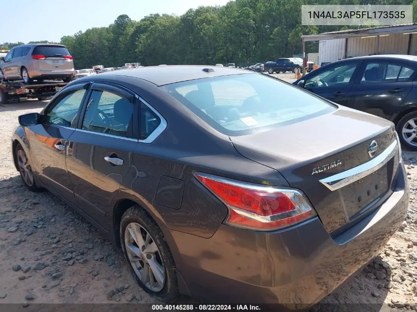 2015 Nissan Altima 2.5/2.5 S/2.5 Sl/2.5 Sv VIN: 1N4AL3AP5FL173535 Lot: 40145288