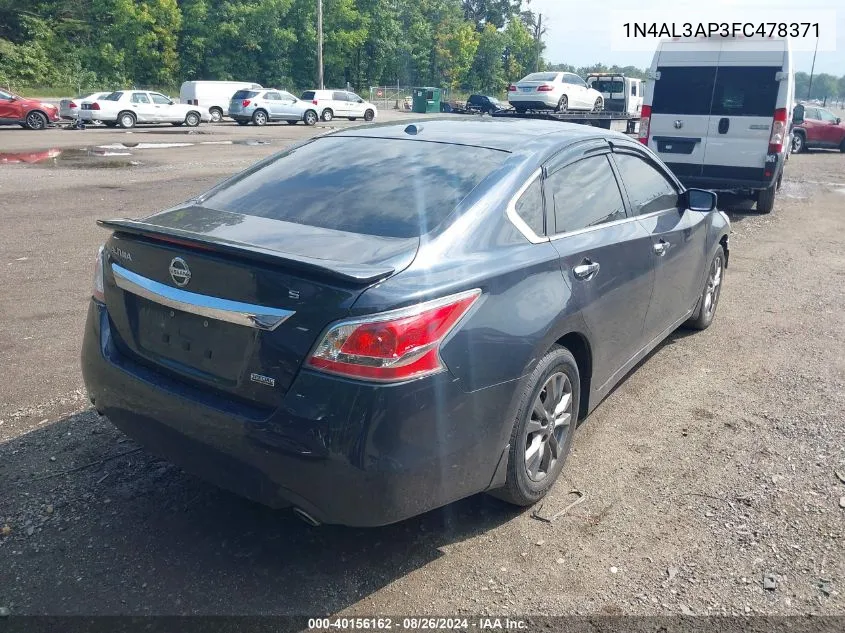 2015 Nissan Altima 2.5 S VIN: 1N4AL3AP3FC478371 Lot: 40156162