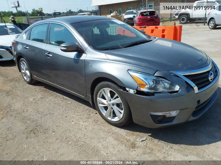 2015 Nissan Altima 2.5 Sl VIN: 1N4AL3AP4FN919994 Lot: 40366067