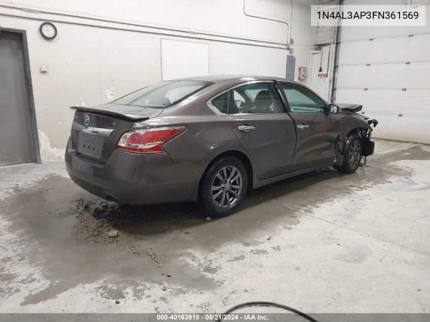 2015 Nissan Altima 2.5/S/Sv/Sl VIN: 1N4AL3AP3FN361569 Lot: 40163915