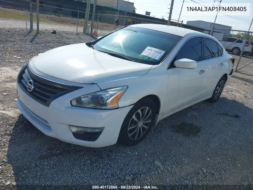 2015 Nissan Altima 2.5 S VIN: 1N4AL3AP1FN408405 Lot: 40172868