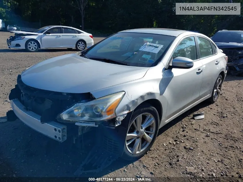 2015 Nissan Altima 2.5 Sl VIN: 1N4AL3AP4FN342545 Lot: 40177244