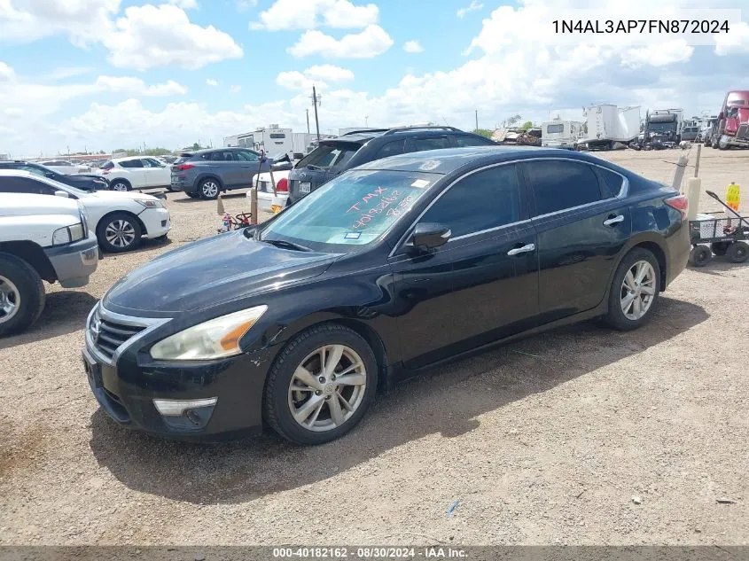 2015 Nissan Altima 2.5 Sl VIN: 1N4AL3AP7FN872024 Lot: 40182162