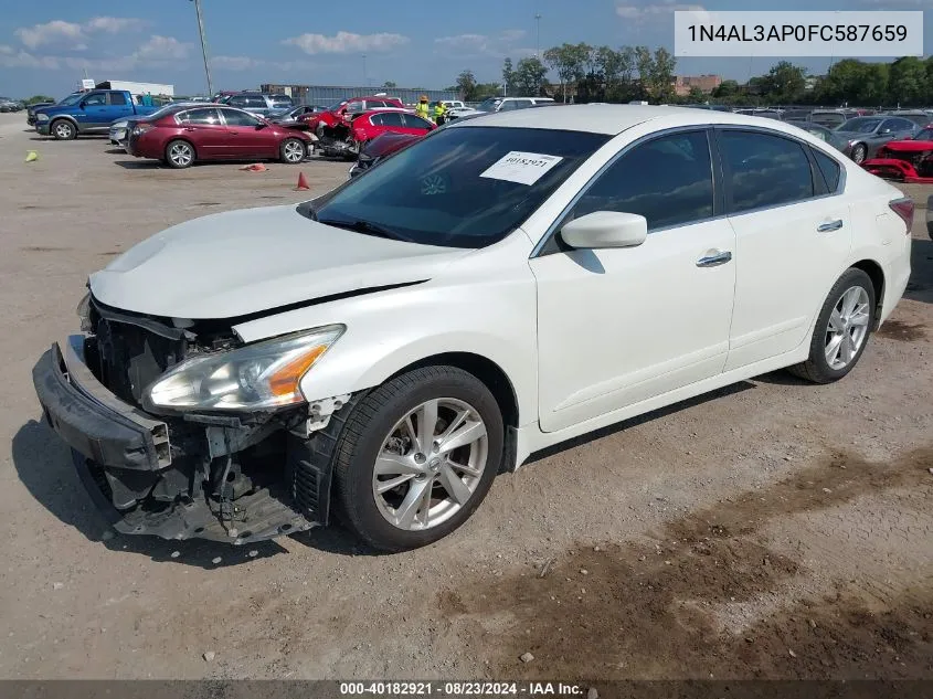 2015 Nissan Altima 2.5 Sv VIN: 1N4AL3AP0FC587659 Lot: 40182921