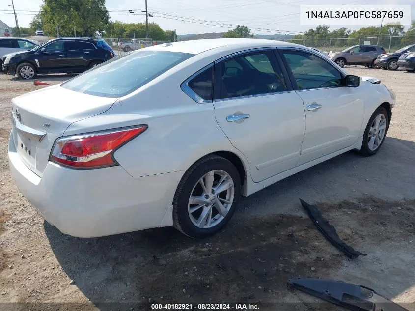 2015 Nissan Altima 2.5 Sv VIN: 1N4AL3AP0FC587659 Lot: 40182921