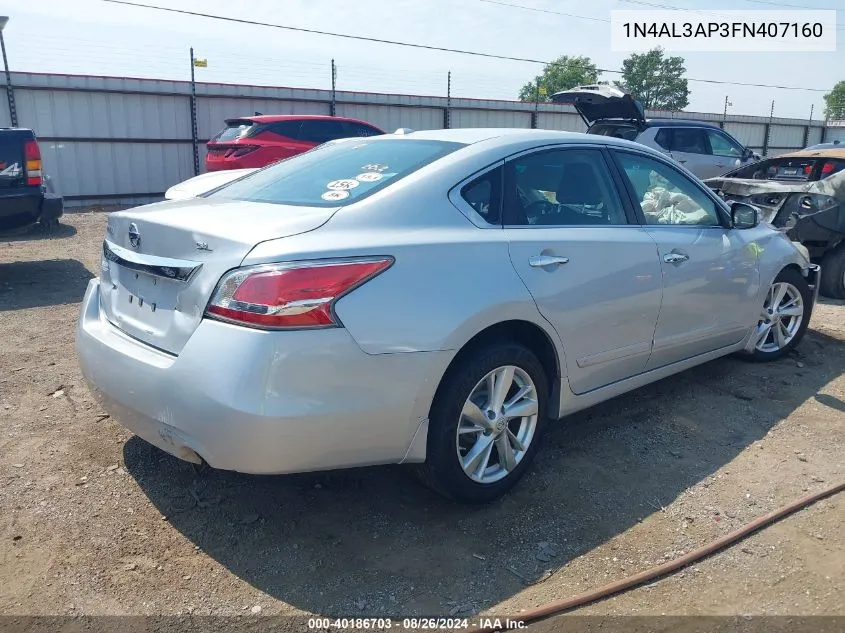 2015 Nissan Altima 2.5 Sl VIN: 1N4AL3AP3FN407160 Lot: 40186703