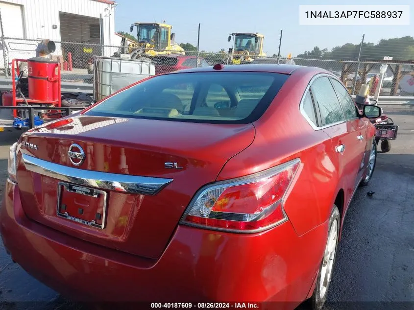 2015 Nissan Altima 2.5 Sl VIN: 1N4AL3AP7FC588937 Lot: 40187609