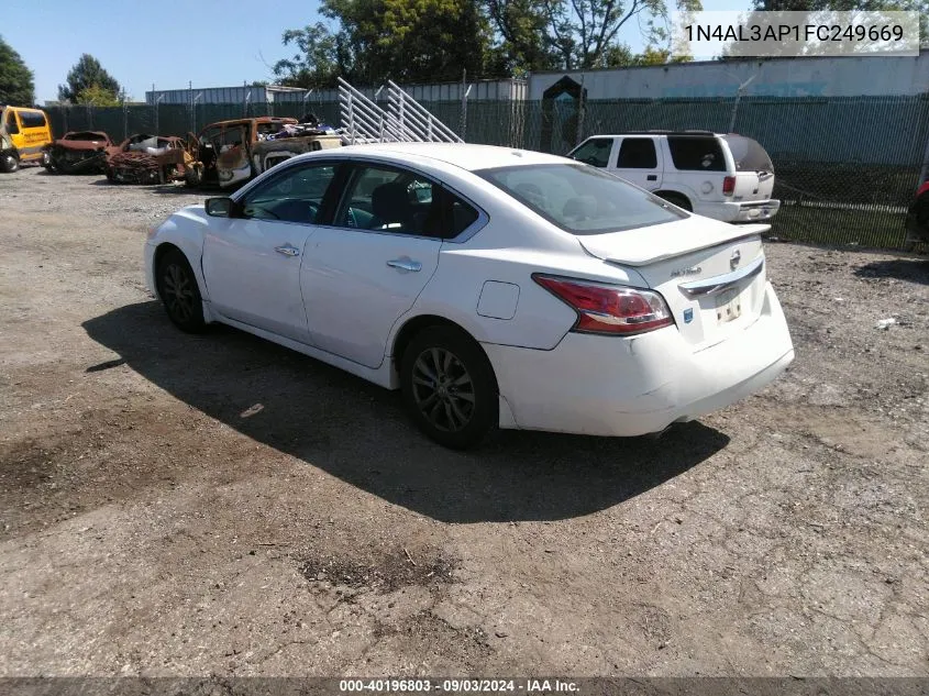 2015 Nissan Altima 2.5 S VIN: 1N4AL3AP1FC249669 Lot: 40196803