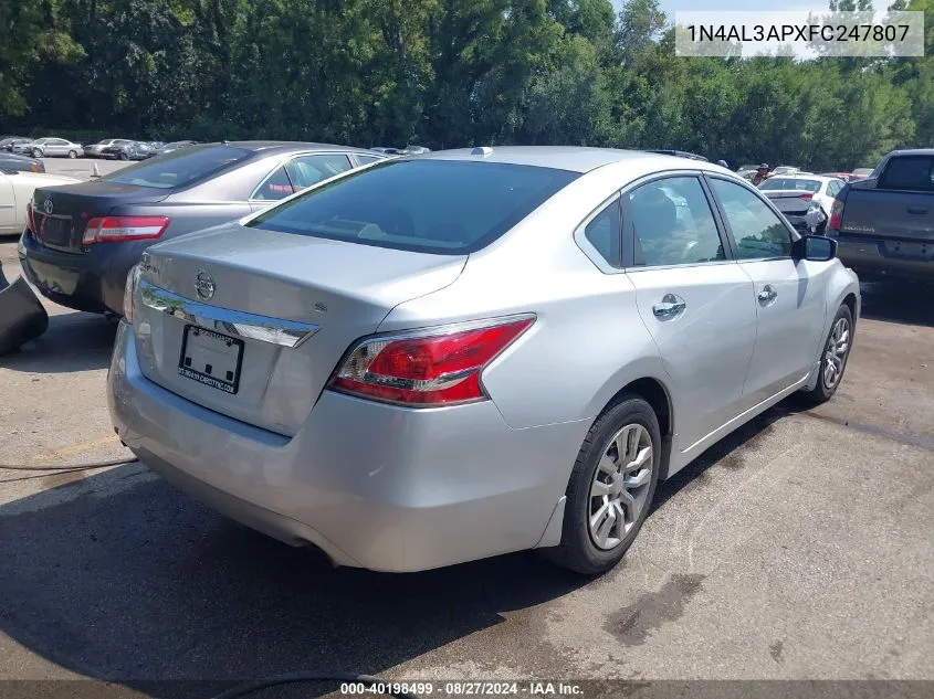 1N4AL3APXFC247807 2015 Nissan Altima 2.5 S