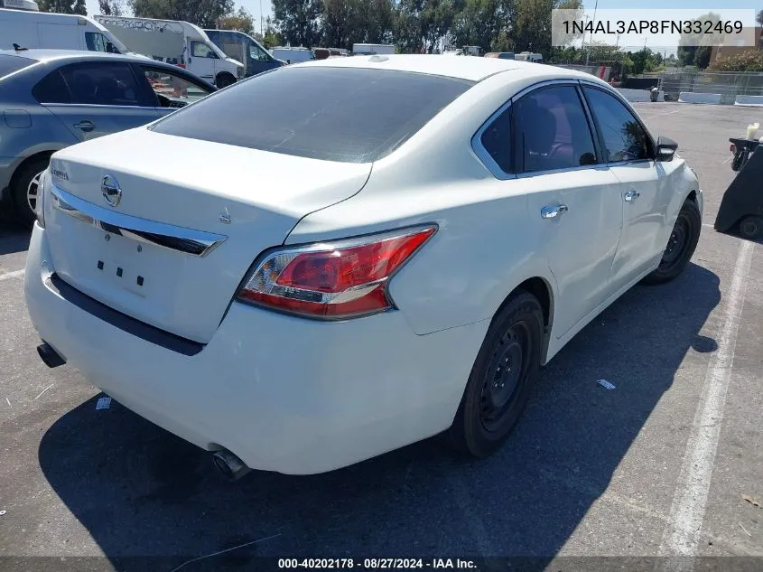 2015 Nissan Altima 2.5/2.5 S/2.5 Sl/2.5 Sv VIN: 1N4AL3AP8FN332469 Lot: 40202178