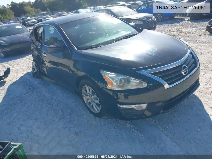 2015 Nissan Altima 2.5/2.5 S/2.5 Sl/2.5 Sv VIN: 1N4AL3AP1FC126051 Lot: 40205839