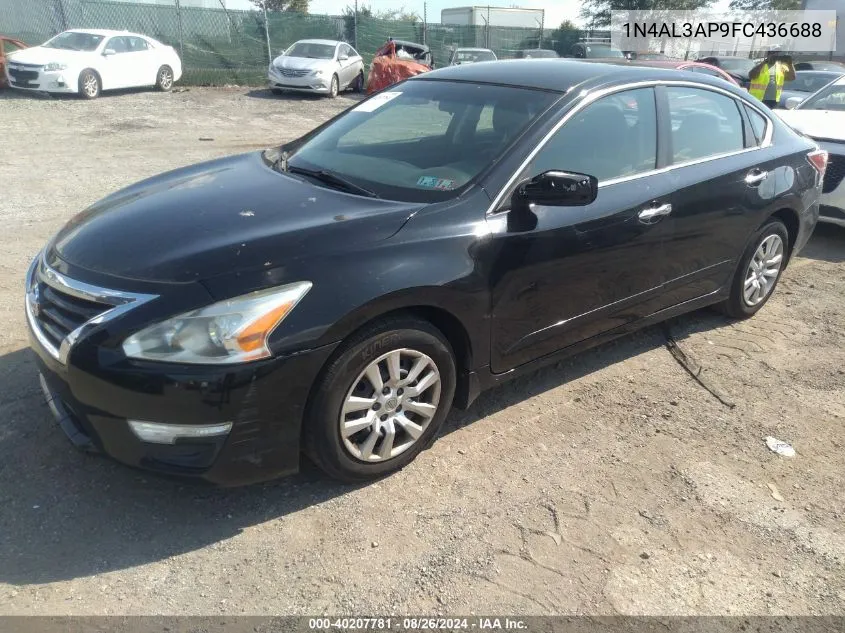 2015 Nissan Altima 2.5 S VIN: 1N4AL3AP9FC436688 Lot: 40207781