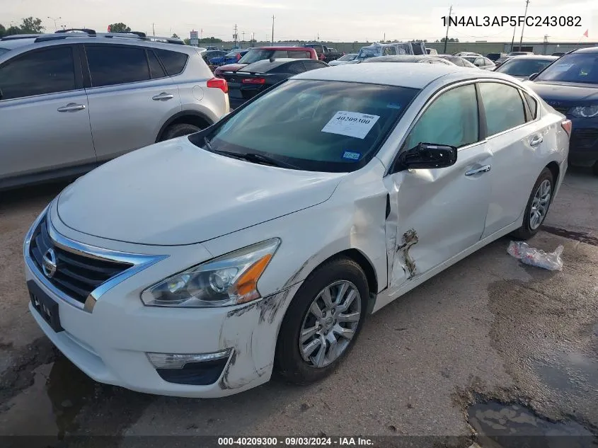 2015 Nissan Altima 2.5/2.5 S/2.5 Sl/2.5 Sv VIN: 1N4AL3AP5FC243082 Lot: 40209300