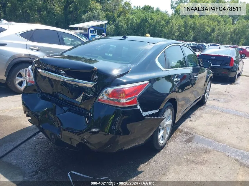 1N4AL3AP4FC478511 2015 Nissan Altima 2.5 Sv