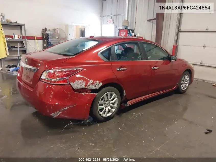 2015 Nissan Altima 2.5/2.5 S/2.5 Sl/2.5 Sv VIN: 1N4AL3AP6FC424854 Lot: 40212224