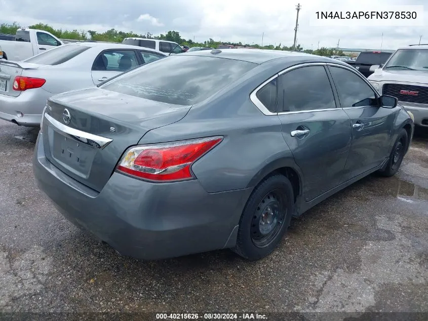 2015 Nissan Altima 2.5 S VIN: 1N4AL3AP6FN378530 Lot: 40215626