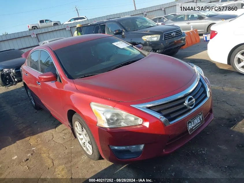 2015 Nissan Altima 2.5 S VIN: 1N4AL3AP9FC577860 Lot: 40217252