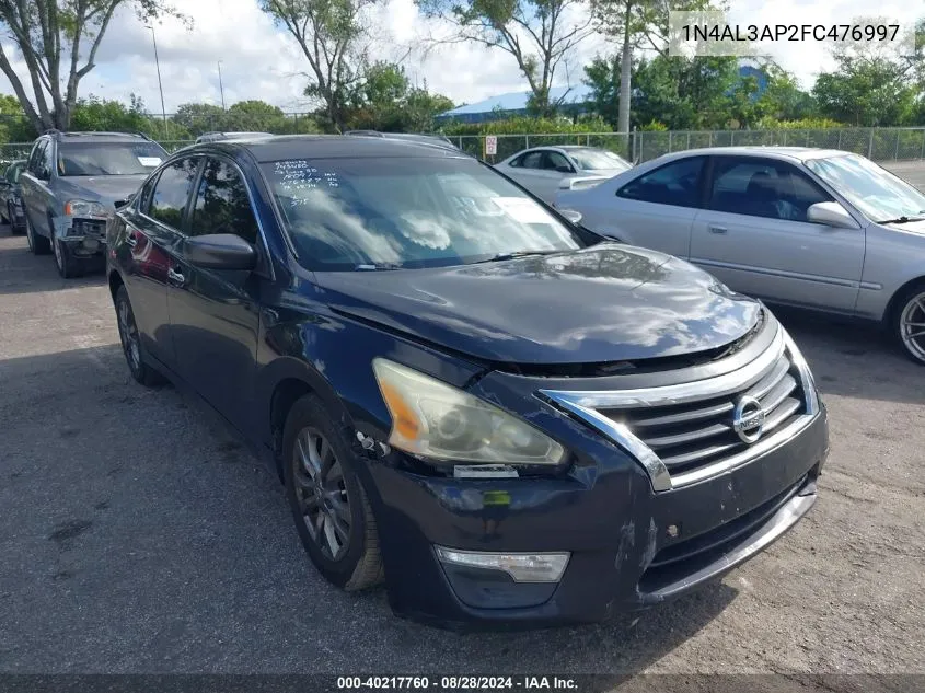 2015 Nissan Altima 2.5 S VIN: 1N4AL3AP2FC476997 Lot: 40217760