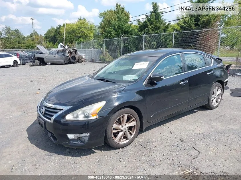 2015 Nissan Altima 2.5 Sl VIN: 1N4AL3AP5FN344286 Lot: 40218043