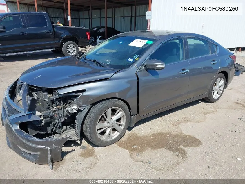 1N4AL3AP0FC580260 2015 Nissan Altima 2.5 Sv