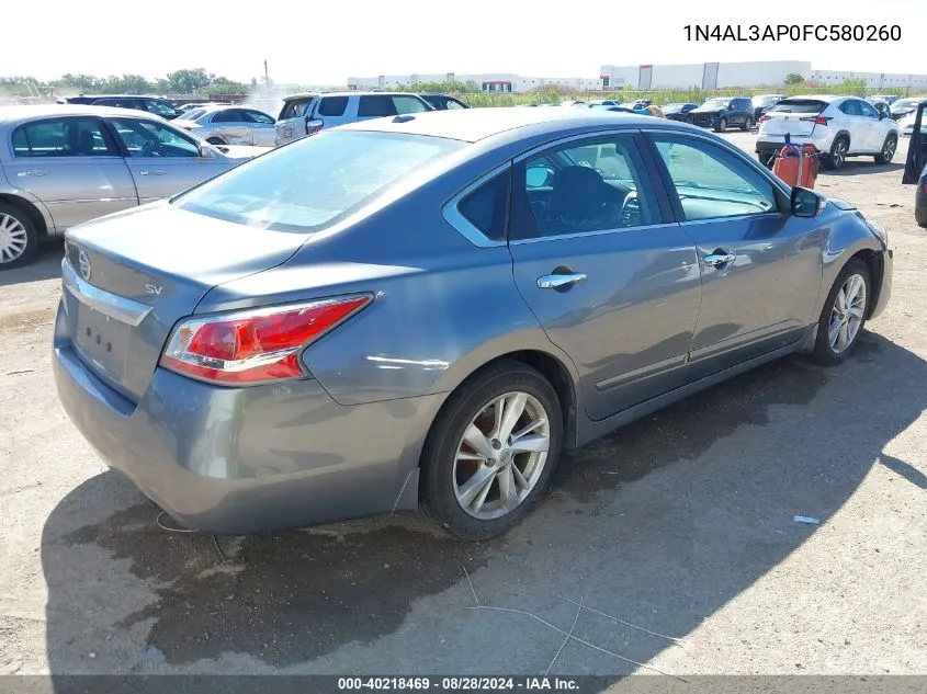 1N4AL3AP0FC580260 2015 Nissan Altima 2.5 Sv