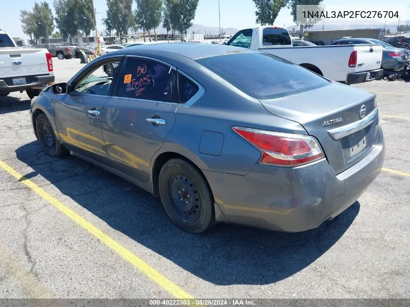 2015 Nissan Altima 2.5 S VIN: 1N4AL3AP2FC276704 Lot: 40222303