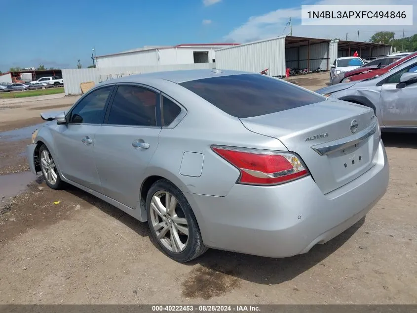 1N4BL3APXFC494846 2015 Nissan Altima 3.5 S/3.5 Sl/3.5 Sv