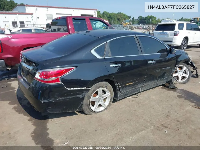 1N4AL3AP7FC265827 2015 Nissan Altima 2.5 Sv