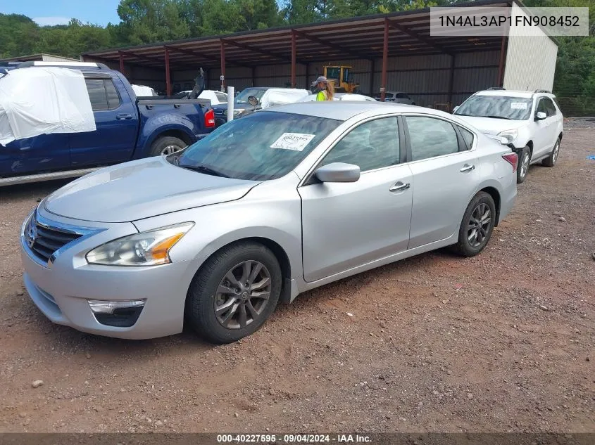 2015 Nissan Altima 2.5 S VIN: 1N4AL3AP1FN908452 Lot: 40227595