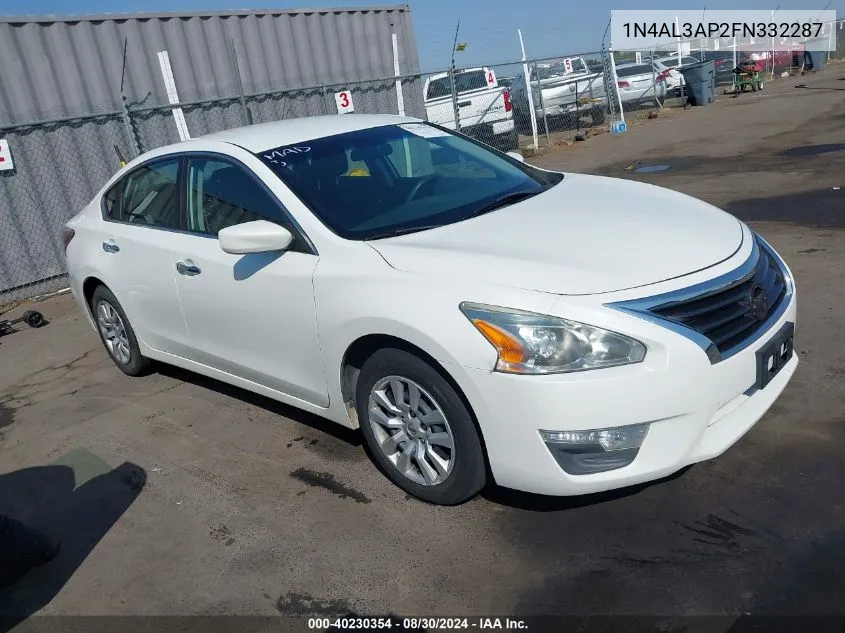 2015 Nissan Altima 2.5/2.5 S/2.5 Sl/2.5 Sv VIN: 1N4AL3AP2FN332287 Lot: 40230354