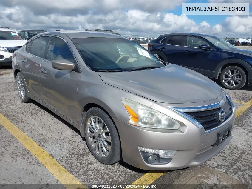 1N4AL3AP5FC183403 2015 Nissan Altima 2.5 Sv