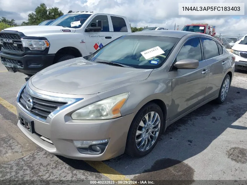 2015 Nissan Altima 2.5 Sv VIN: 1N4AL3AP5FC183403 Lot: 40232823