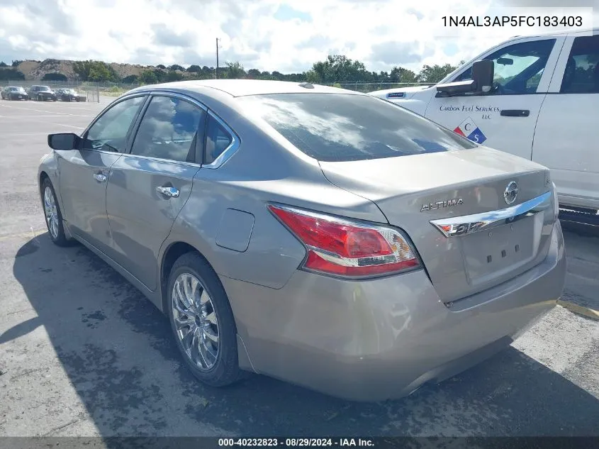 1N4AL3AP5FC183403 2015 Nissan Altima 2.5 Sv