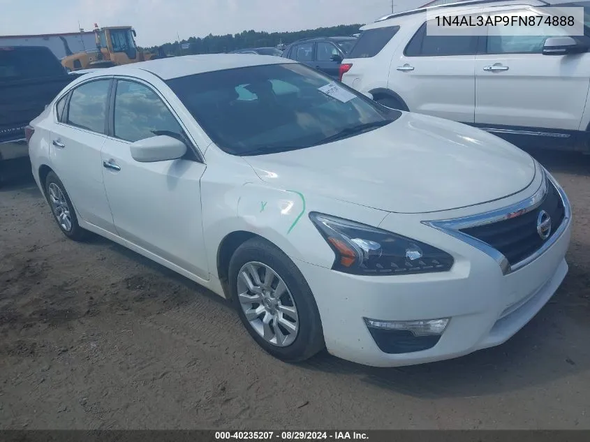 2015 Nissan Altima 2.5/2.5 S/2.5 Sl/2.5 Sv VIN: 1N4AL3AP9FN874888 Lot: 40235207