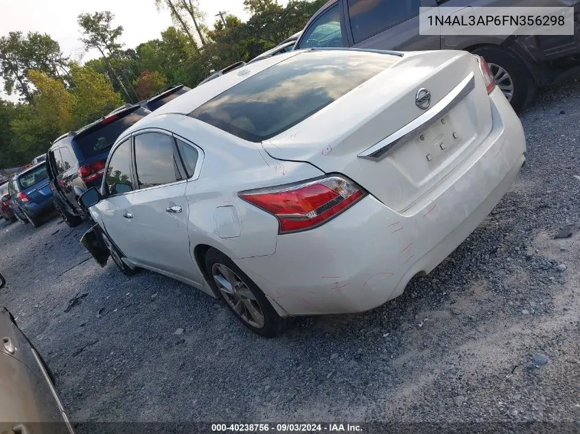 2015 Nissan Altima 2.5 Sl VIN: 1N4AL3AP6FN356298 Lot: 40238756